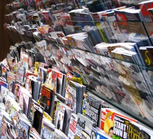 gedruckte Zeitschriftenvielfalt - klassische bezahlte Inhalte